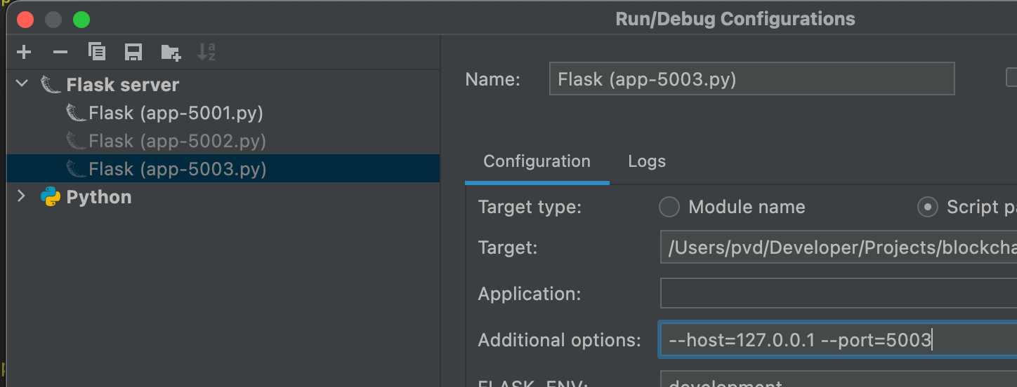 Python Flask app insists on running on default port 5000 despite