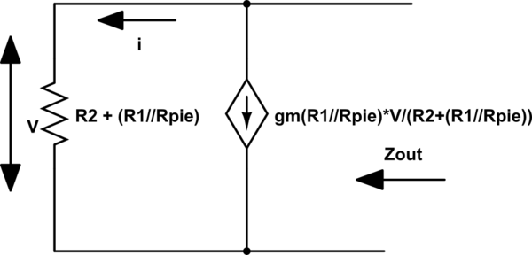 analog Calculating output impedance of Vbe multiplier Electrical