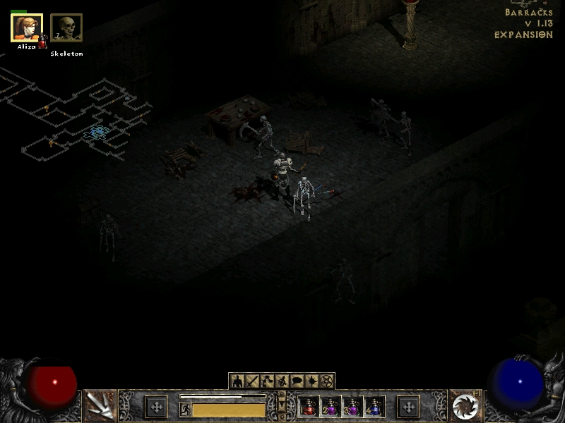 Diablo 2 Hireling won't take potion? Arqade