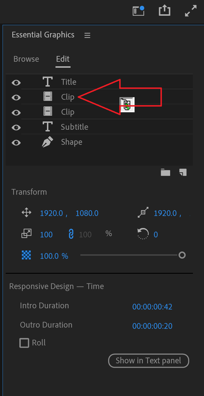 How can I change the images used in my graphics in Adobe Premiere