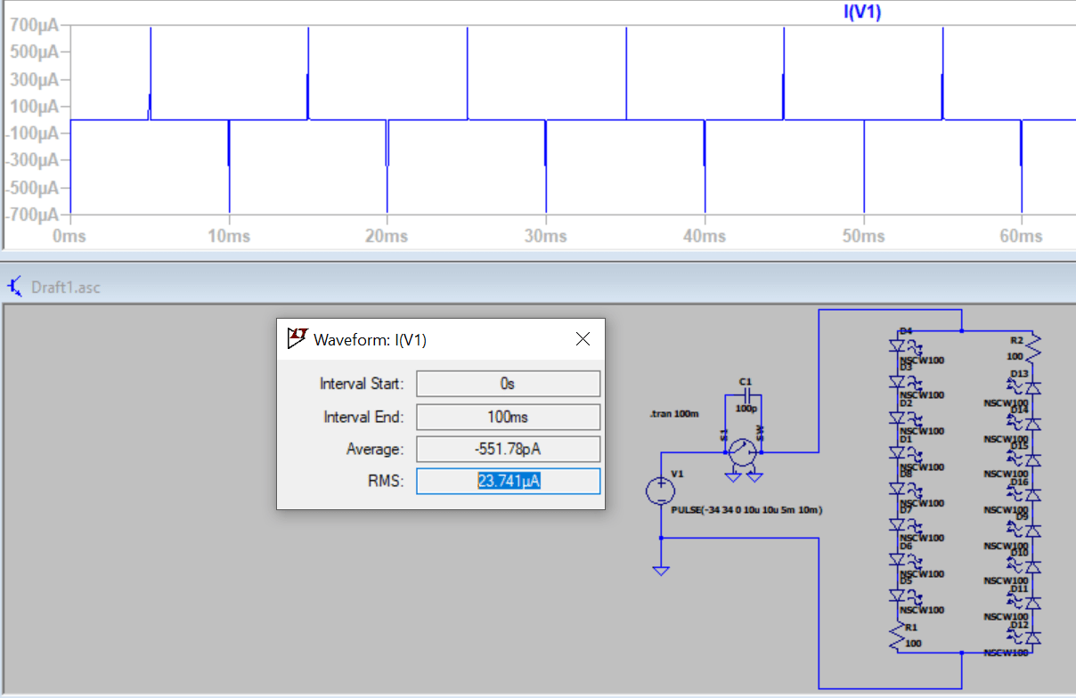 voltmeter Reading voltage across Christmas light wires, multimeter