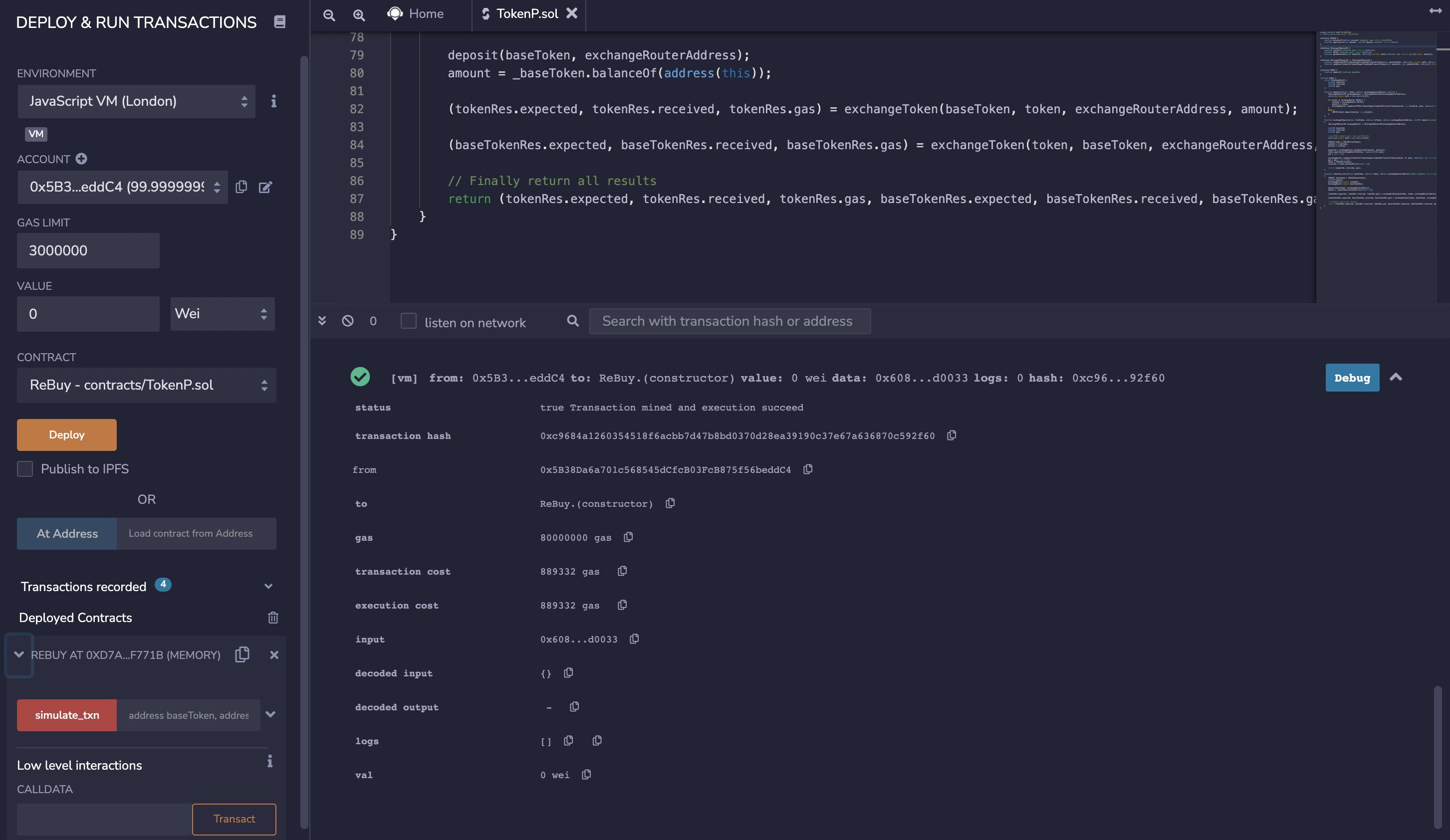 solidity Internal JSONRPC error. { "code" 32000, "message