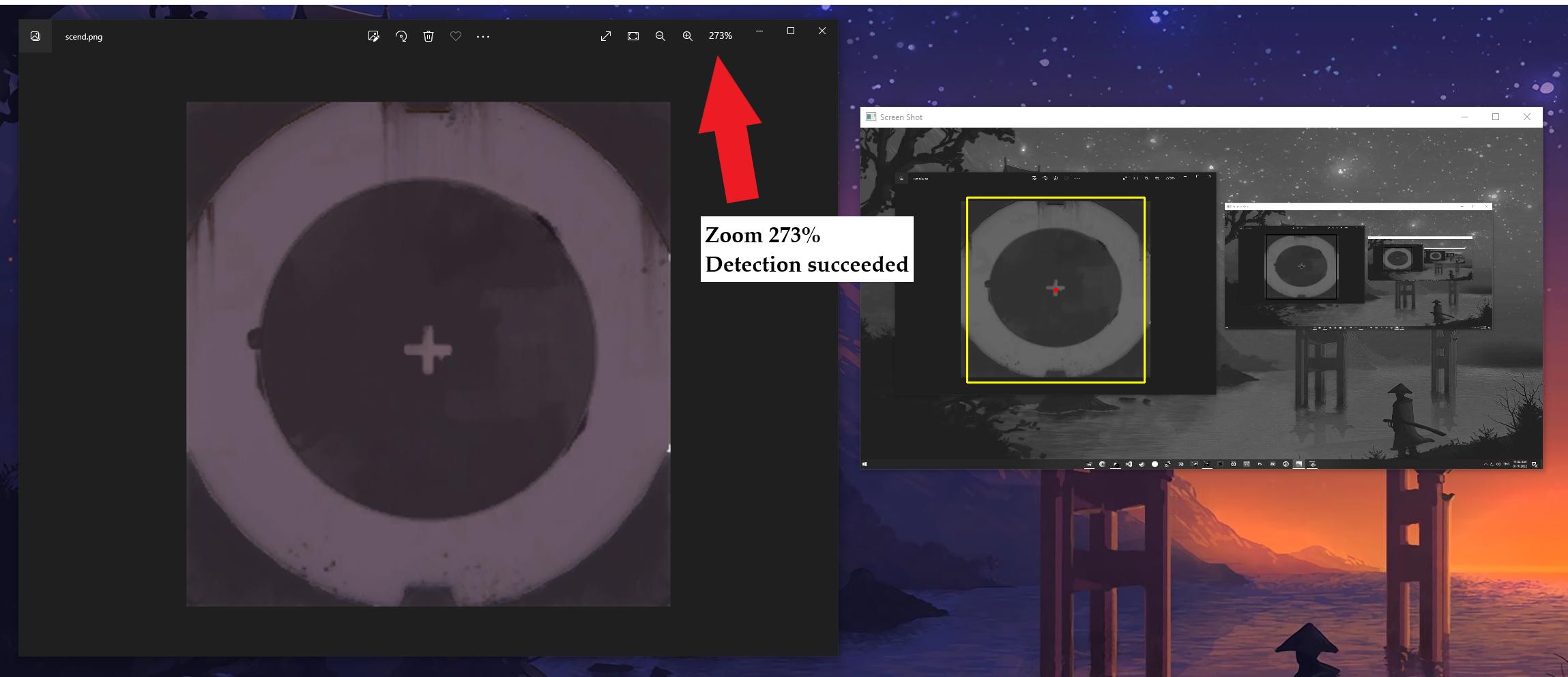 python OpenCV does not detect object if size of object is different