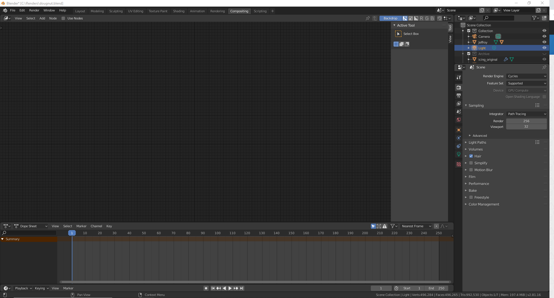 rendering Why does nothing show up in the Compositing tab? Blender