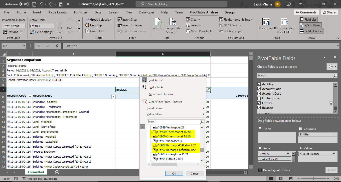 Pivot table in excel contain duplicate data (not sure if it MS Excel