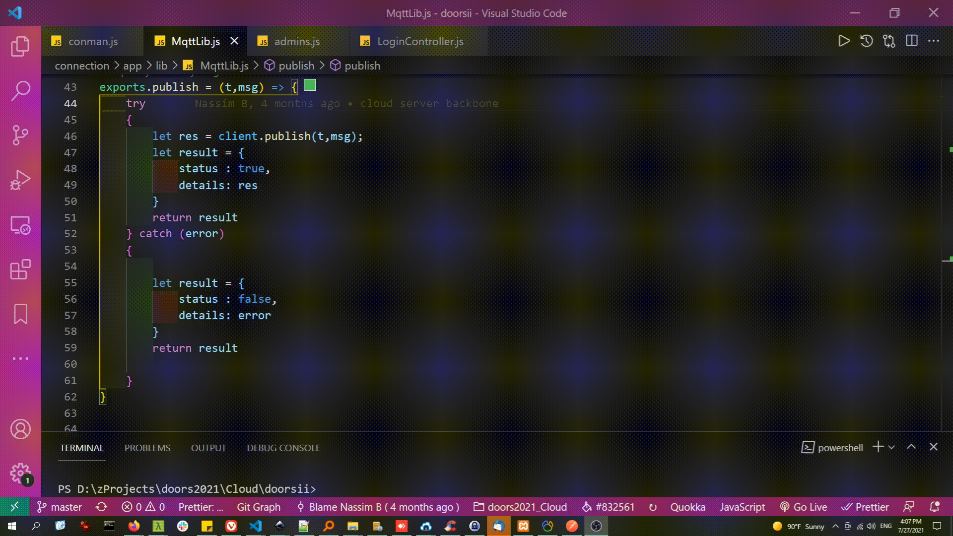 Select everything between matching brackets in VS Code Gang of Coders