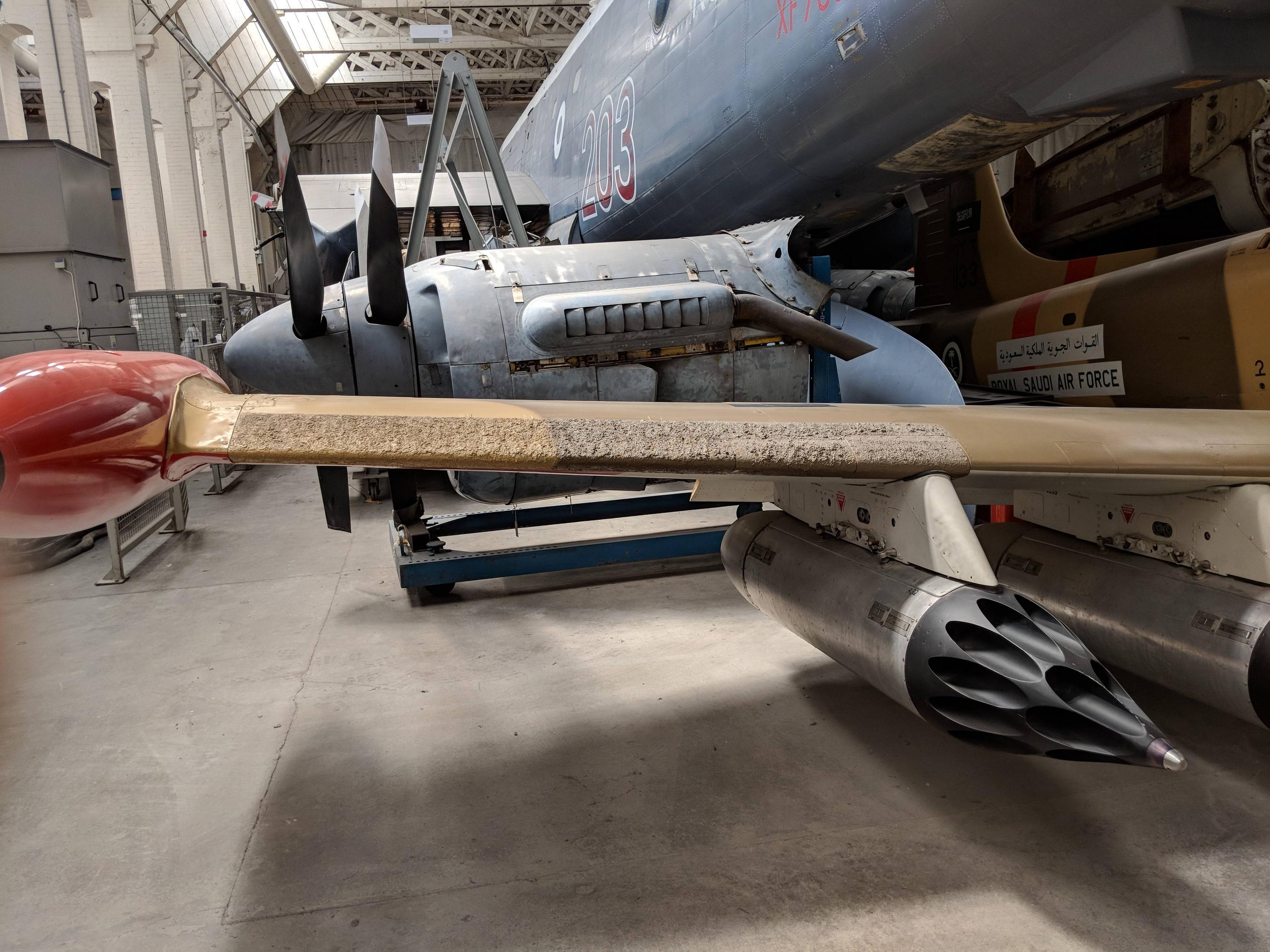 aircraft design Why does this Jet Provost strikemaster have a