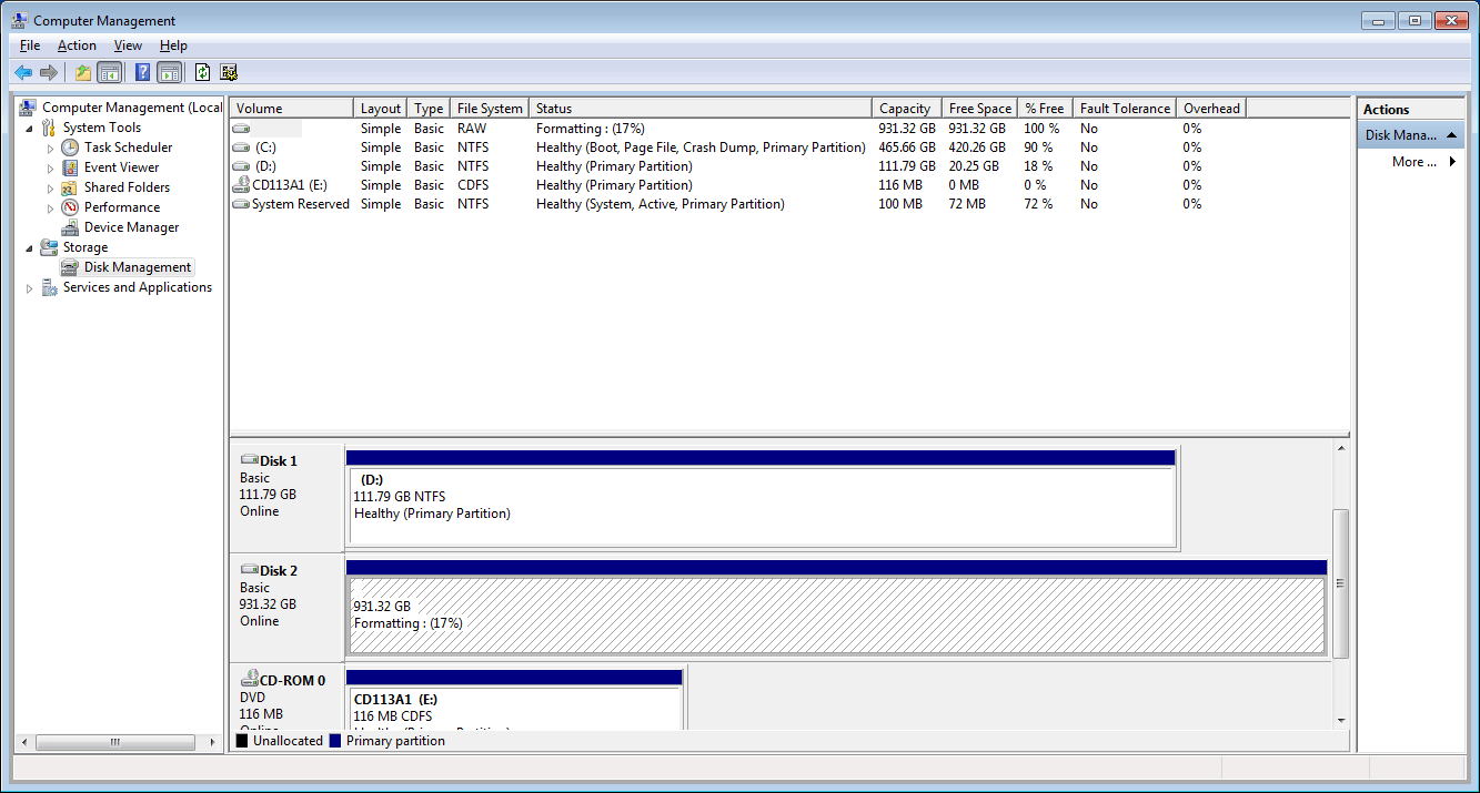hard drive Can I safely use the Windows 7 Disk Management tool to format my hardware RAID 1