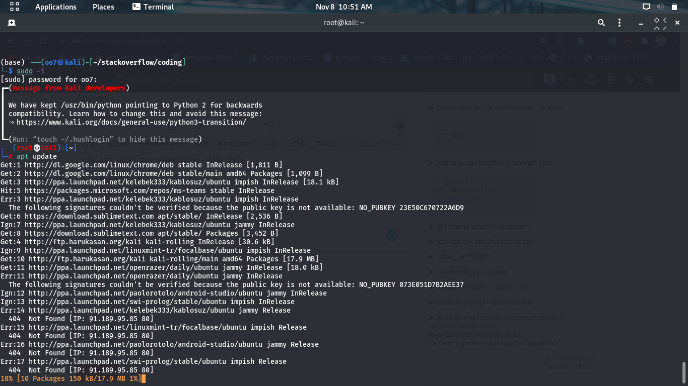 apt Permission denied when updating Ask Ubuntu