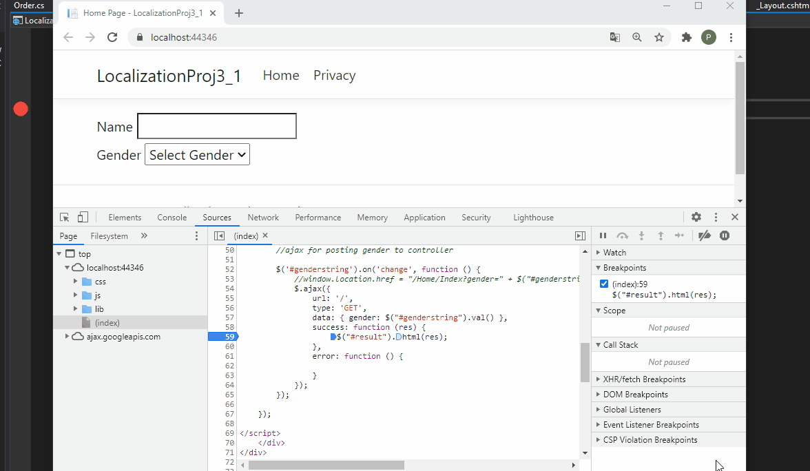 c Trying to change a textbox after an ajax call from a partial view Stack Overflow