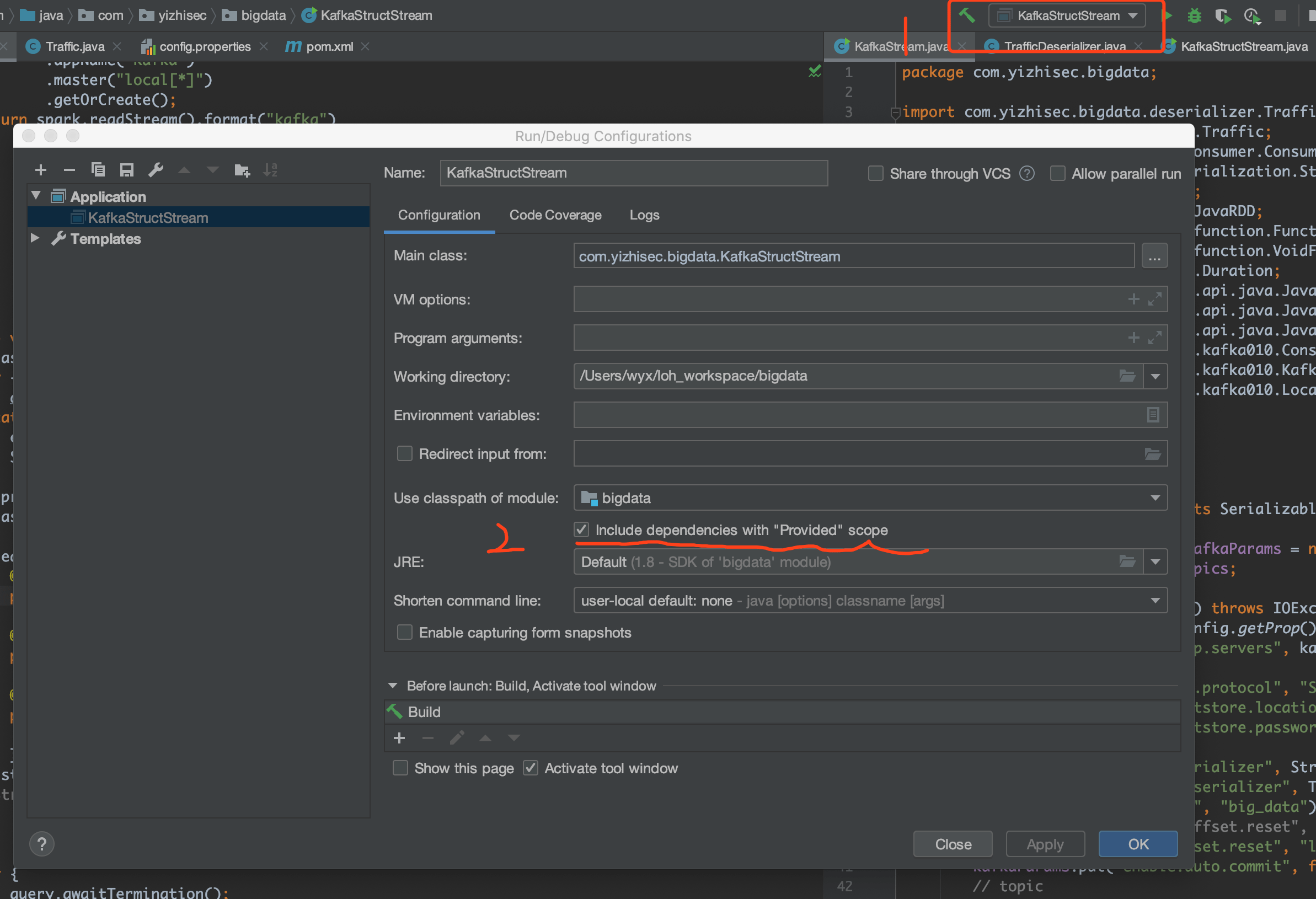 Structured Streaming kafka spark java.lang.NoClassDefFoundError org/apache/spark/internal
