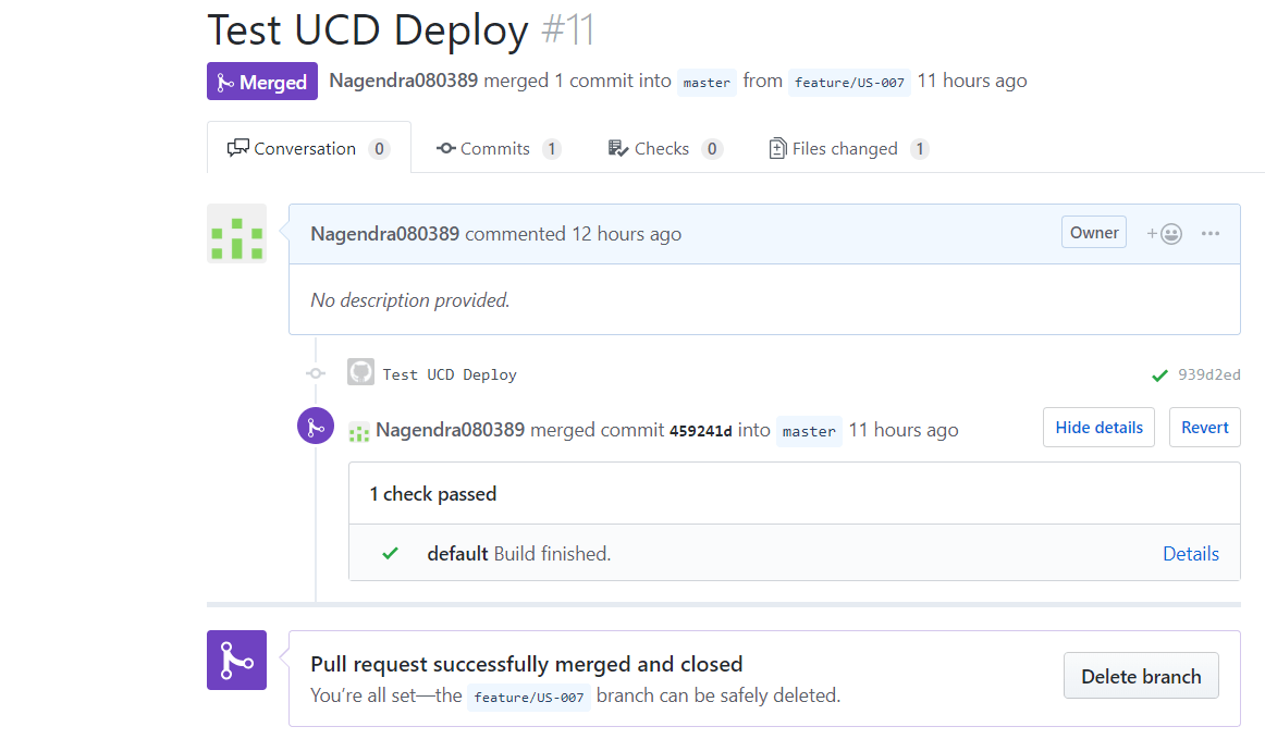 jenkins How to notify Github after merge job is finished? Stack