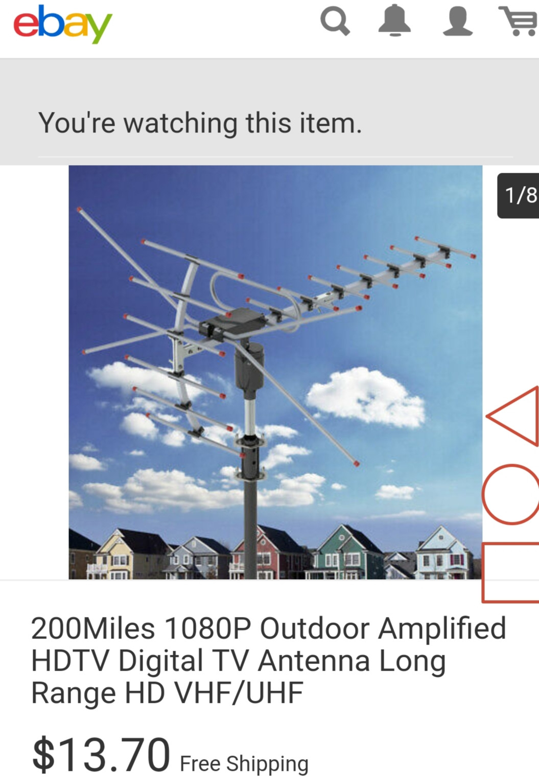 Why is the bunnyears TV antenna normally connected to 300 ohm twin
