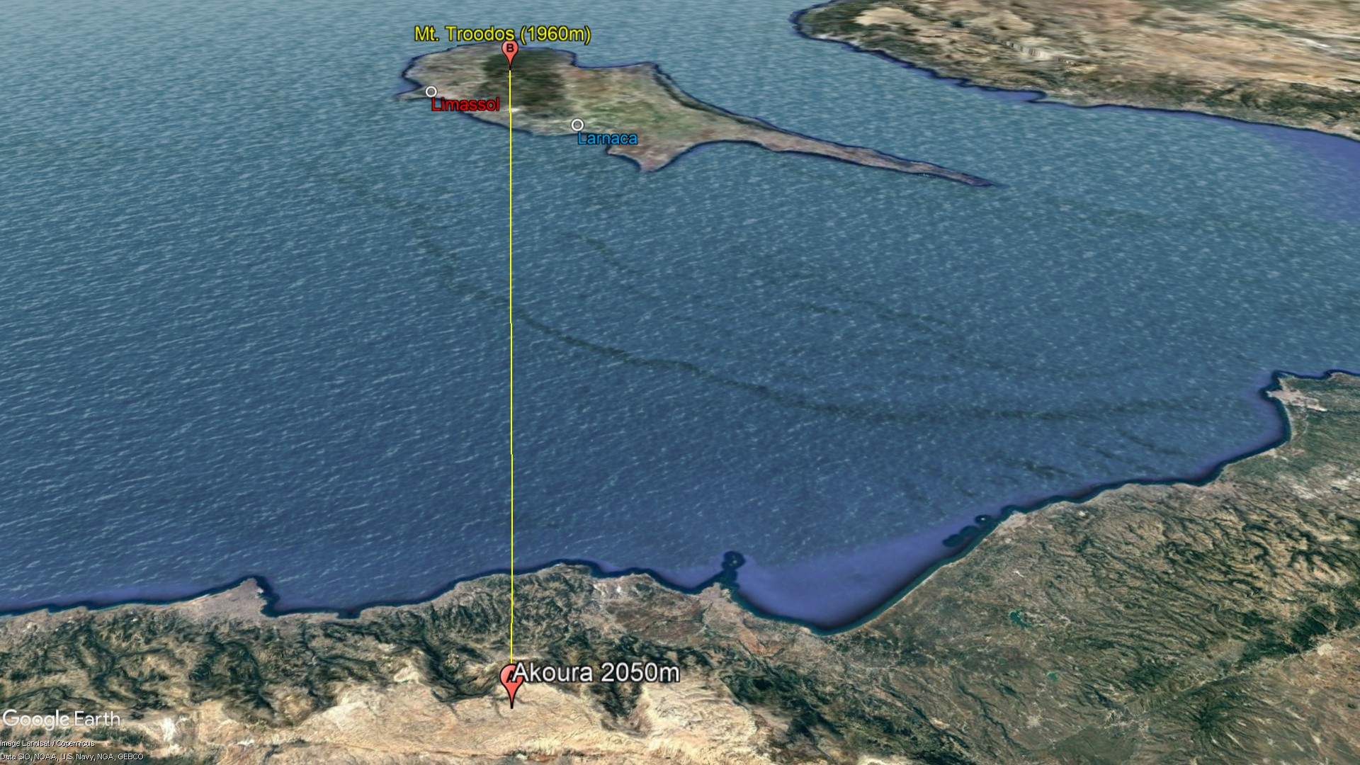 geography Is Cyprus visible from Lebanon? Travel Stack Exchange