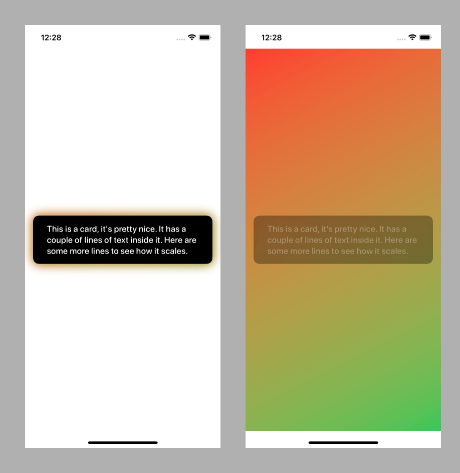 swiftui Dynamically set frame dimensions in a view extension Stack