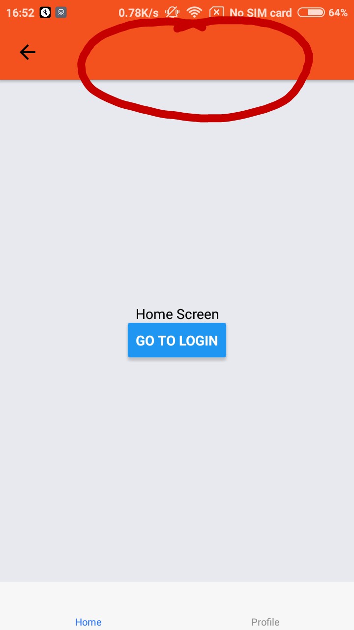 javascript How to show header title in React Native using React