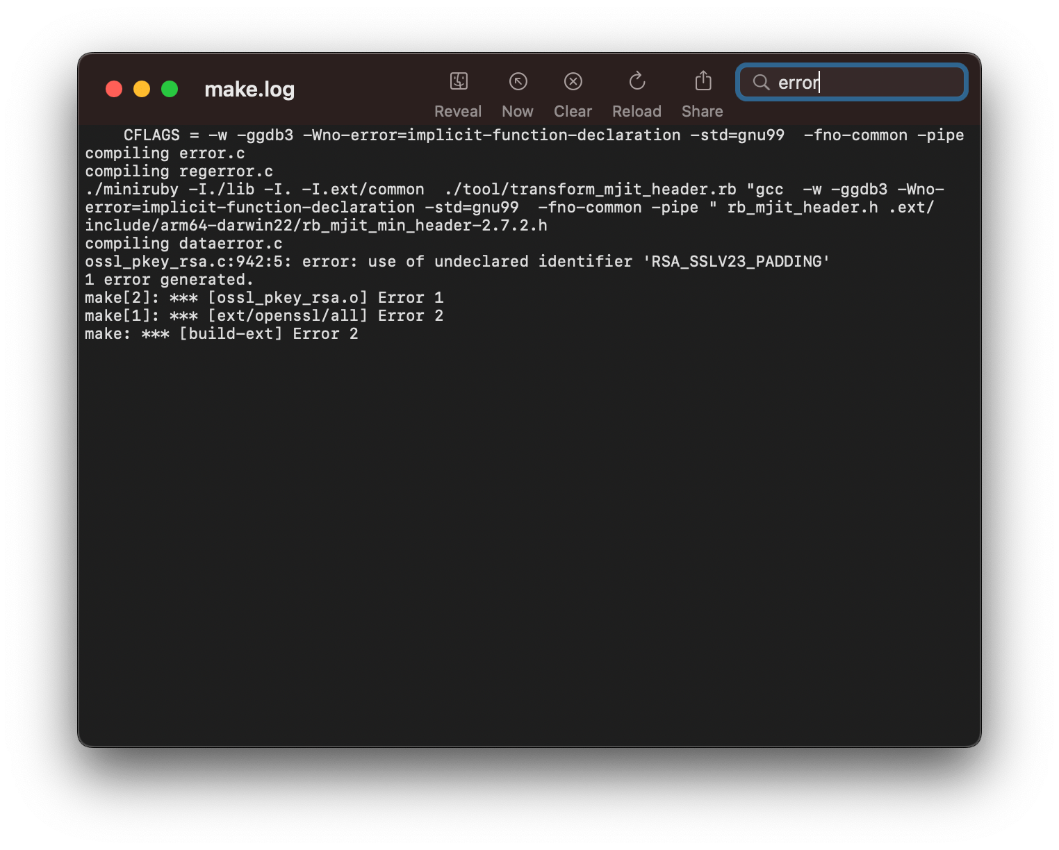RVM error while running make install in ruby Stack Overflow