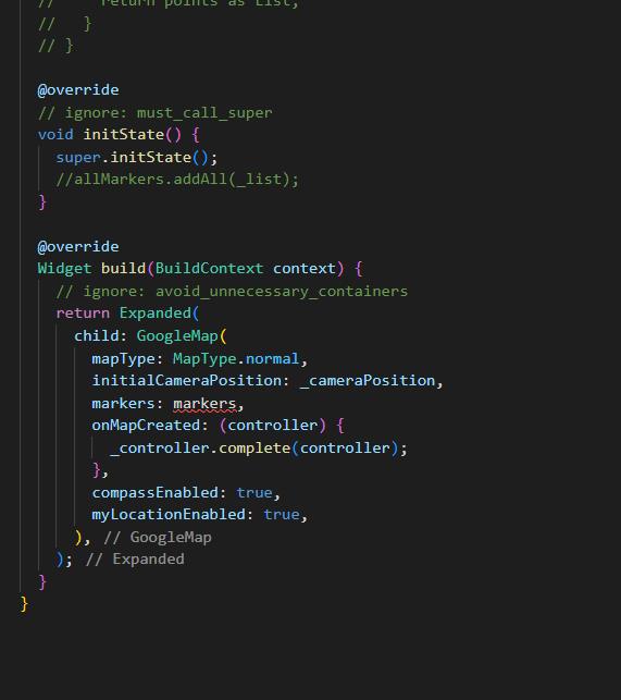 Create Markers on google maps in flutter using JSON Solveforum