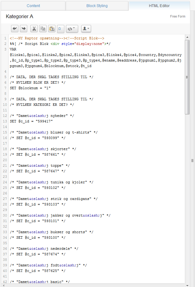 marketing cloud Keeping an AMPScript block readable Salesforce