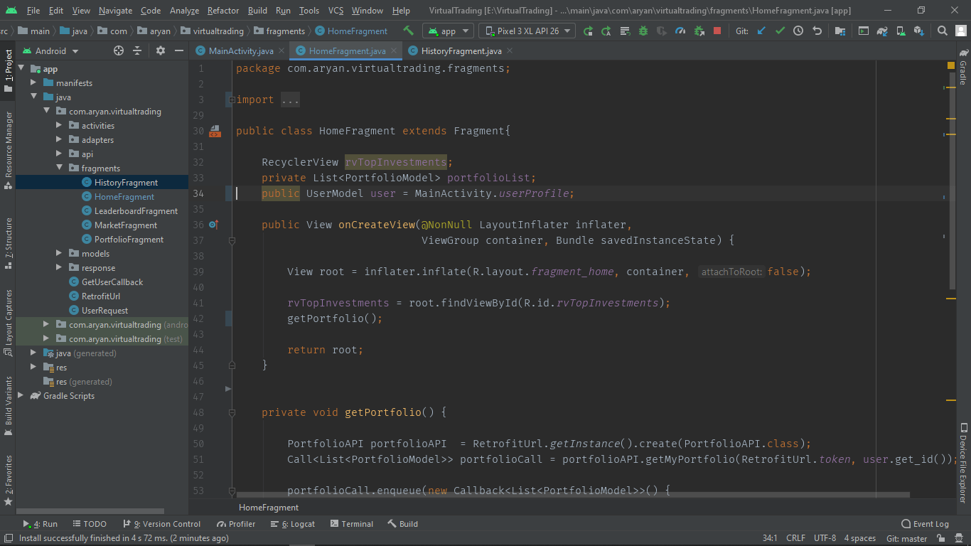 android Static variable is empty while retrieving from