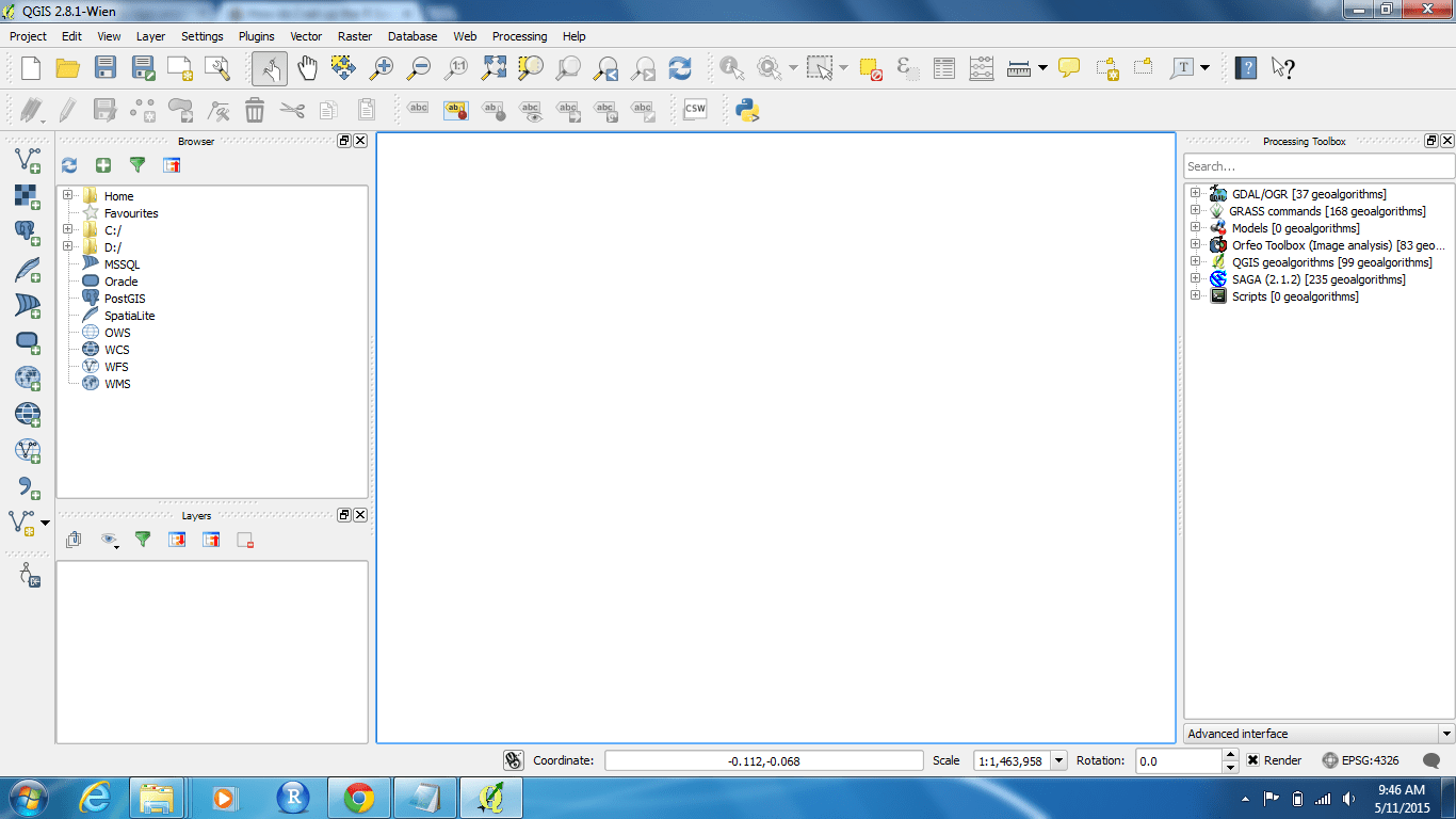 How do I set up the R Script folder in QGIS 2.8.1 Processing Toolbox