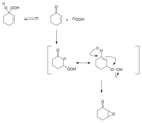 organic chemistry Why does basic peroxide react via conjugate