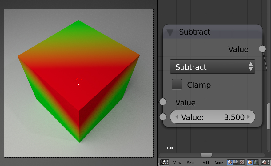 cycles render engine How to mix 2 shaders depending on distance from