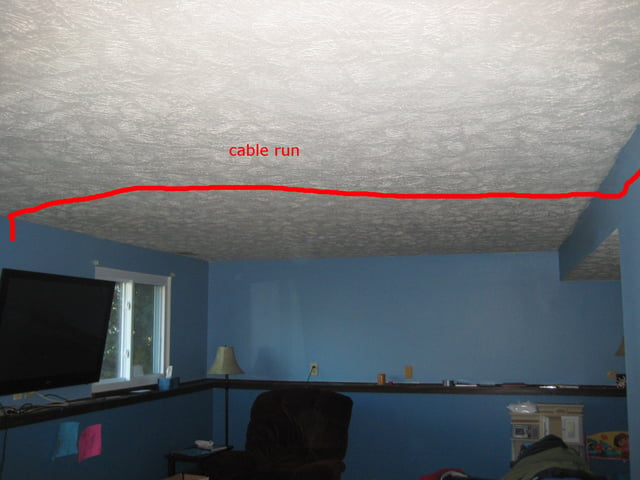 wiring - How do I run cable through my ceiling? - Home Improvement