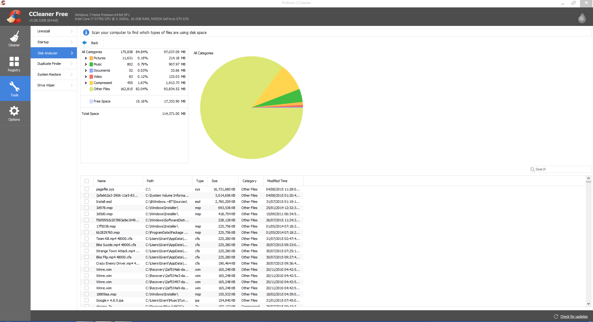 windows 7 SSD drive keeps filling up Super User