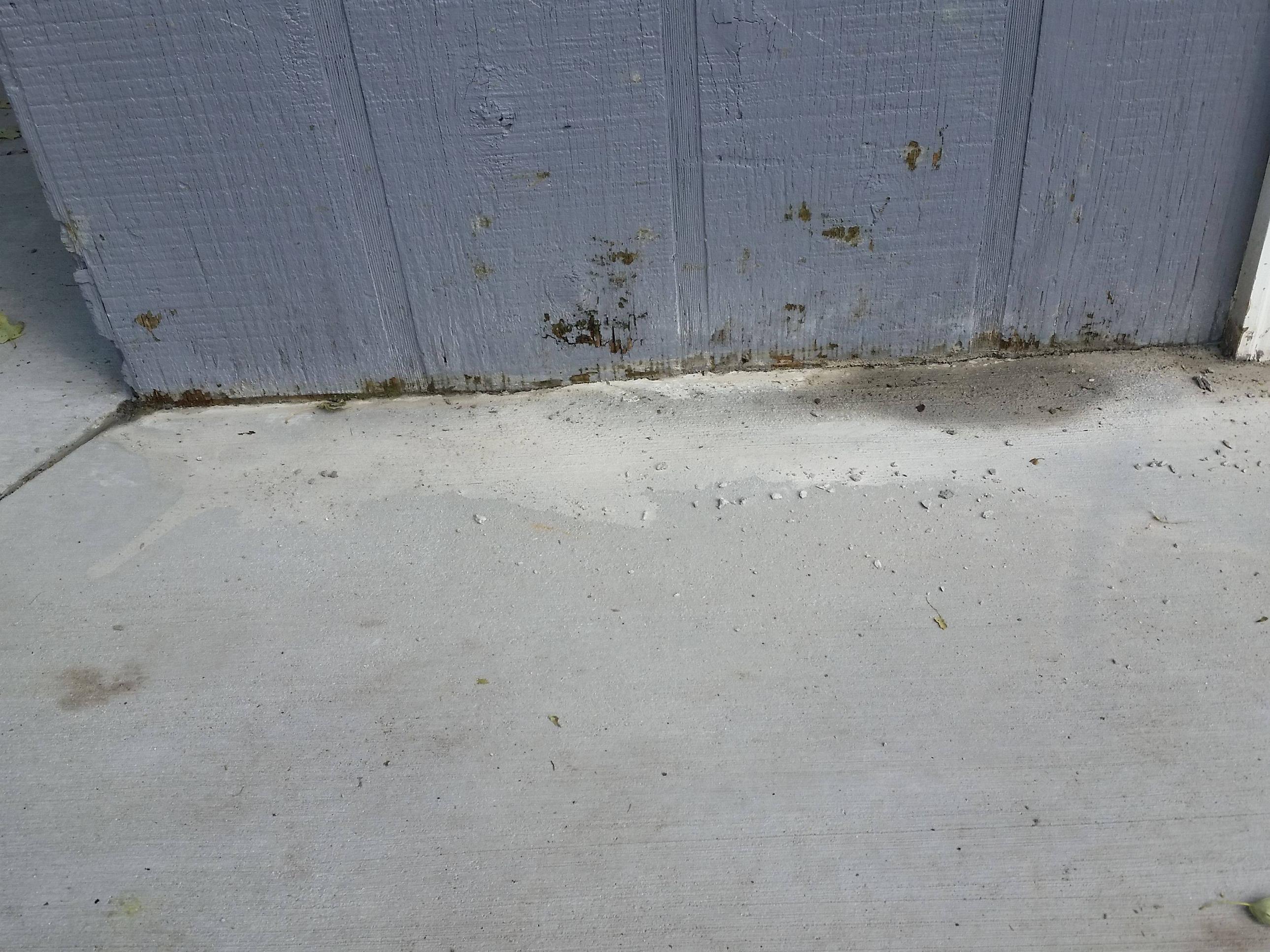 Wood siding meets concrete Home Improvement Stack Exchange