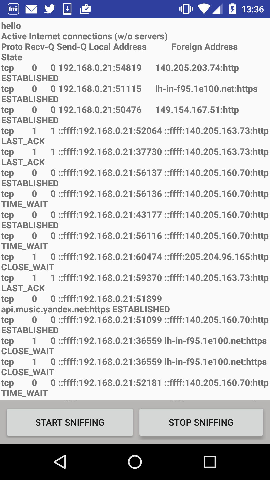 java How get full info of Stack