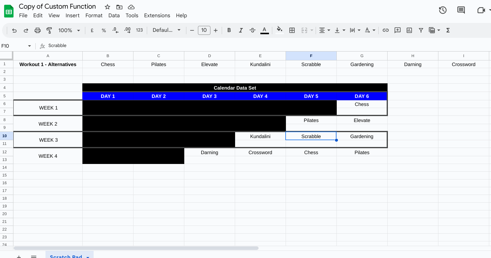 google apps script Remove, delete or turn null specific elements in a