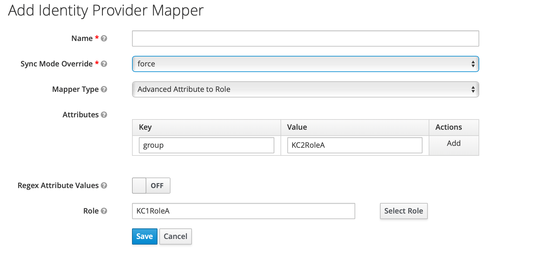 mapper Keycloak mapping user information from external IDP. How do I know attribute names