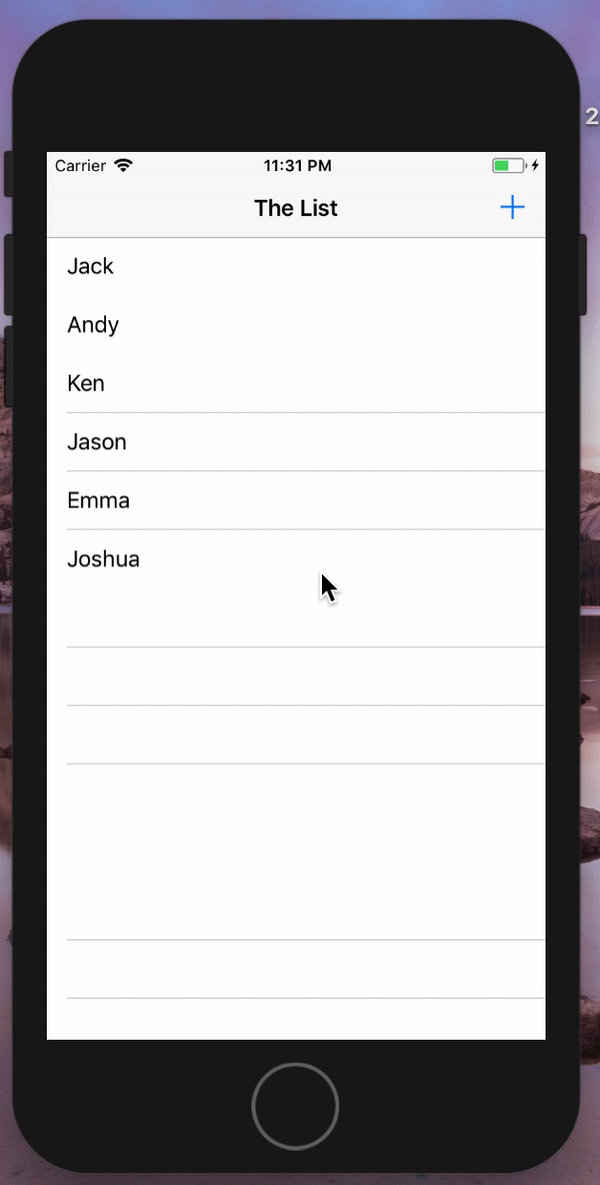 swift Why my table view animation is so strange in Xcode