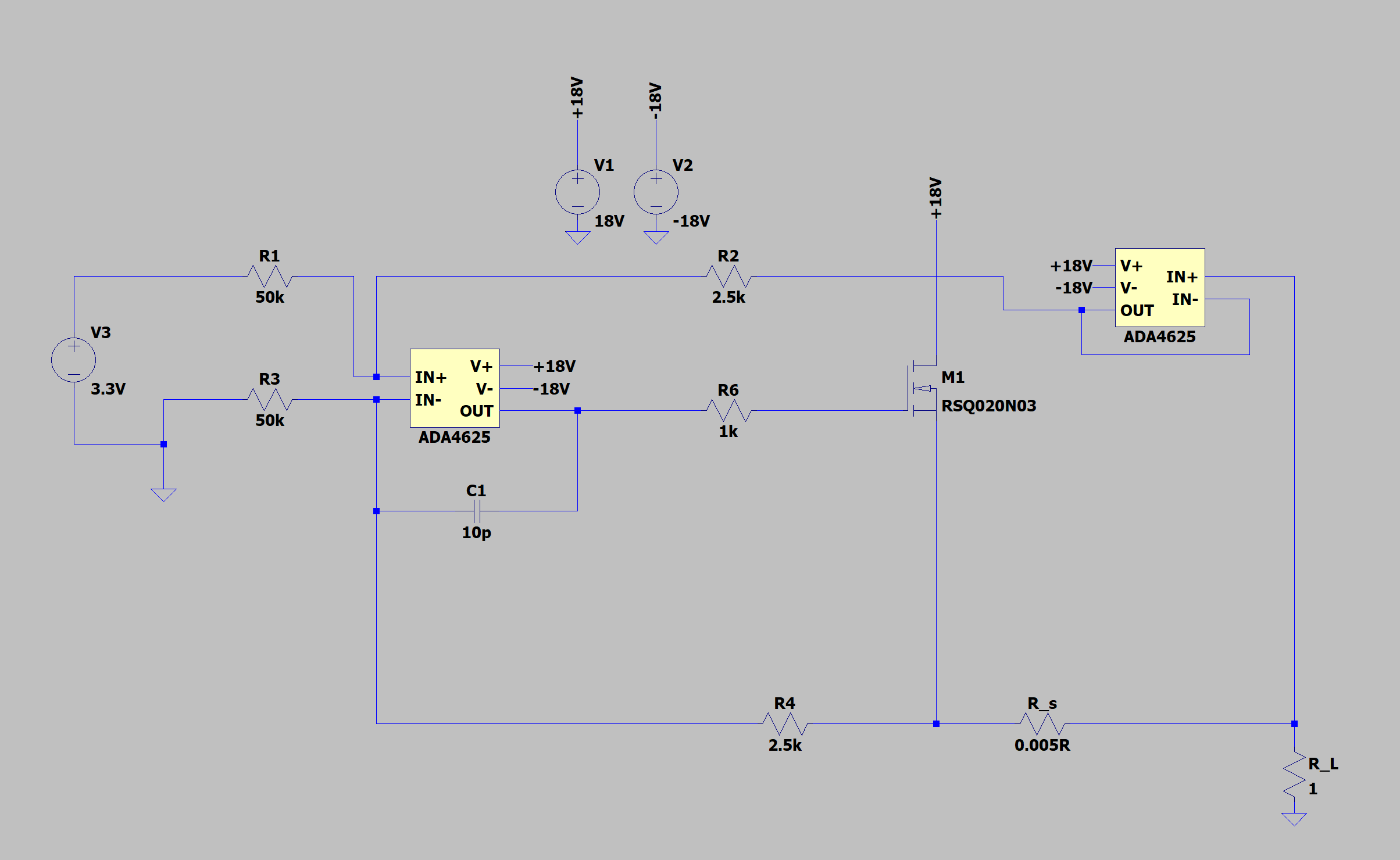 operational amplifier Howland current source for negative currents