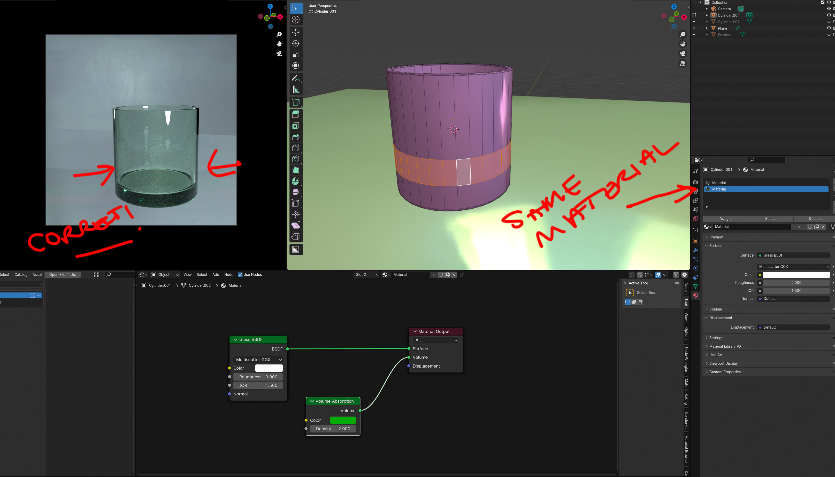 cycles render engine Is this refraction issue a bug? I can't fix it Blender Stack Exchange