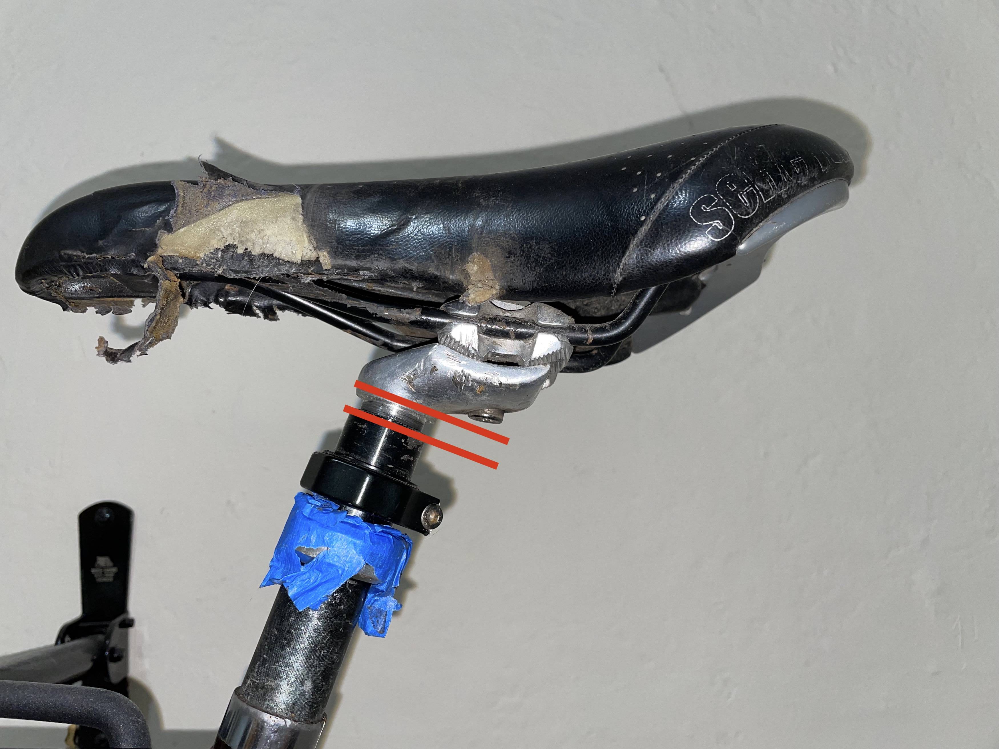 Trying to tighten a saddle clamp but nothing seems to give Bicycles