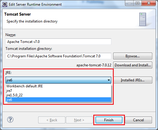 How to configure Tomcat to use Java 7 Stack Overflow