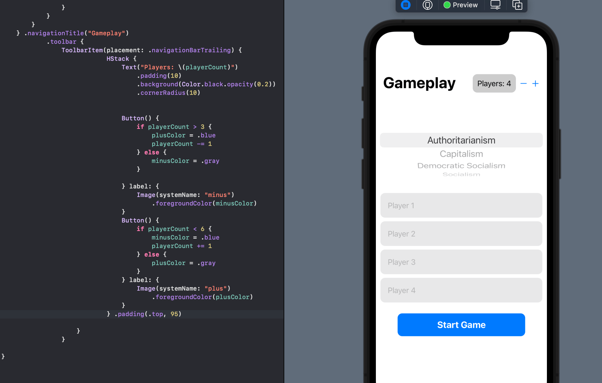 Swift 3.0 Adding a Right Button to Navigation Bar