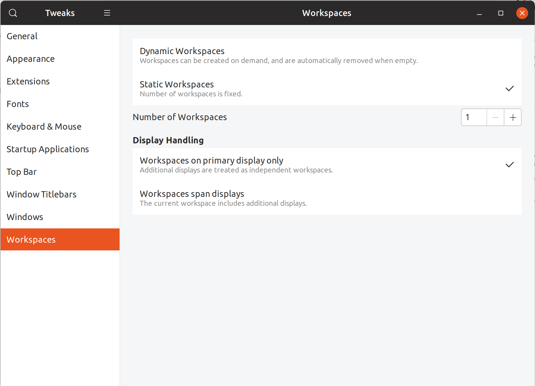 Remove a workspace from GNOME Shell Ask Ubuntu