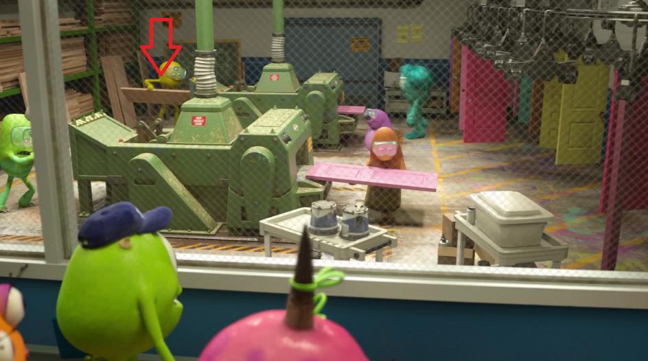 monsters inc What bedroom would the simulator room closet door lead