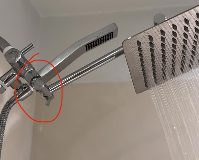 plumbing Rainfall Shower Head is Leaking Home Improvement Stack