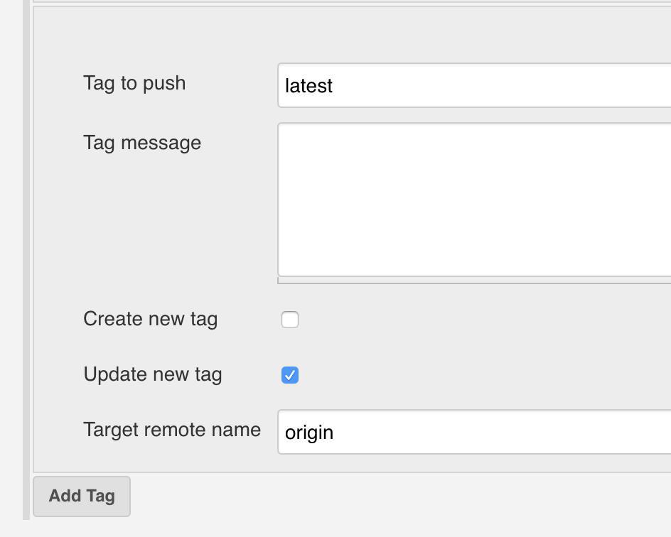 Move same git tag to the latest push using Jenkins Stack Overflow