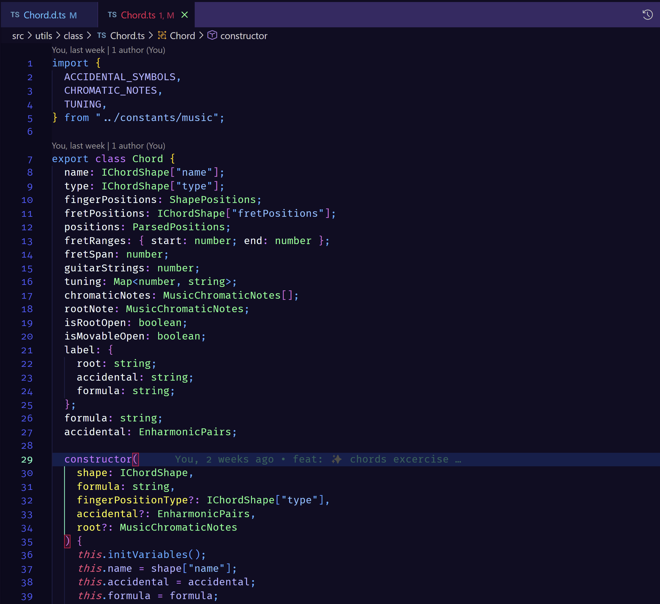 visual studio code Typescript Types are recognized only when the