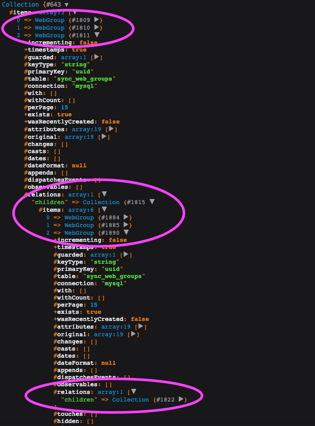 php Laravel 5.7 How to recursively get an attribute from a nested