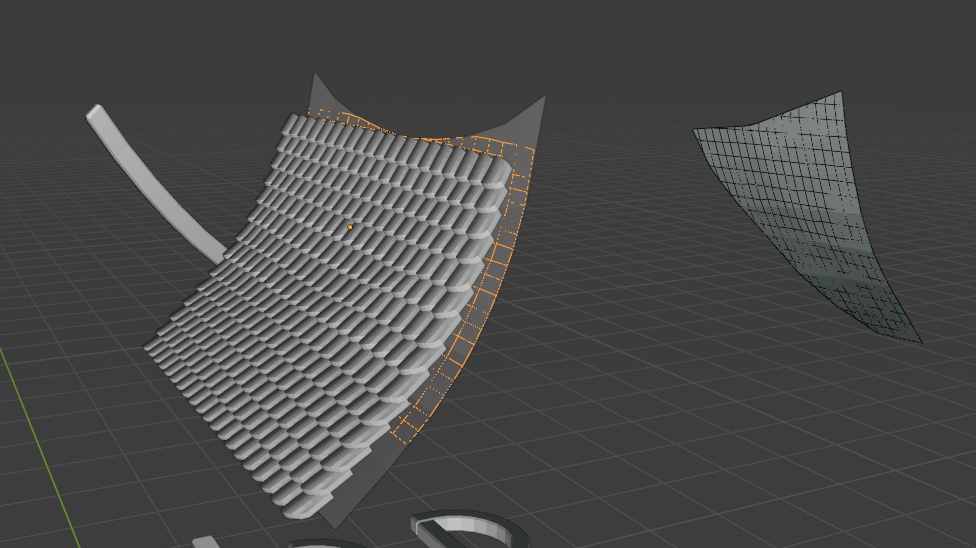 modeling Fitting Geometry to Surface (Tiles to roof) with complex