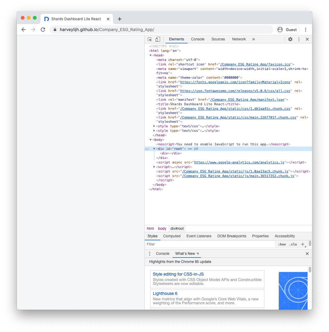 javascript Publish React App onto Github Page but Shows Blank Page Stack Overflow