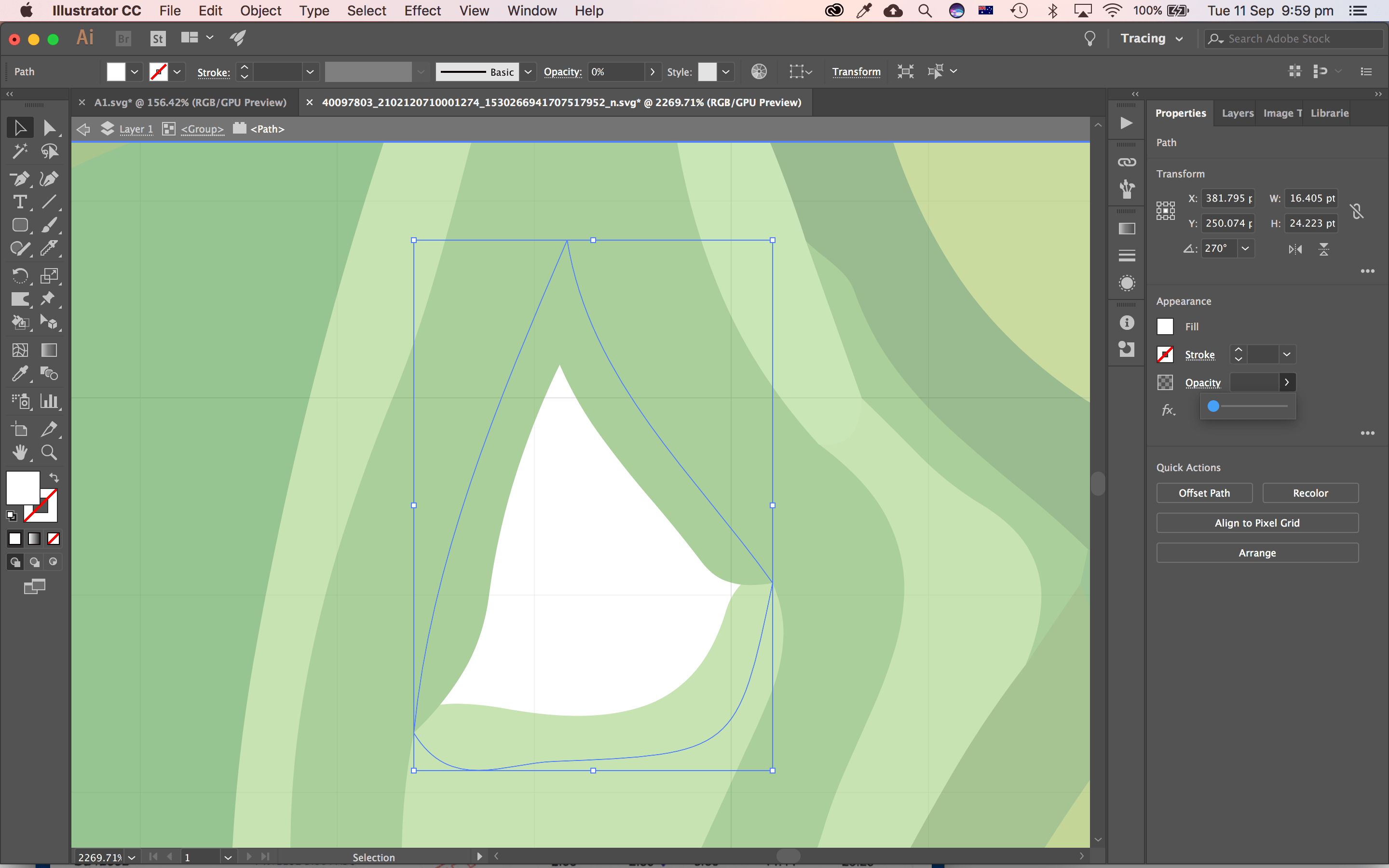 adobe illustrator How can I cookiecut transparent gaps from a trace