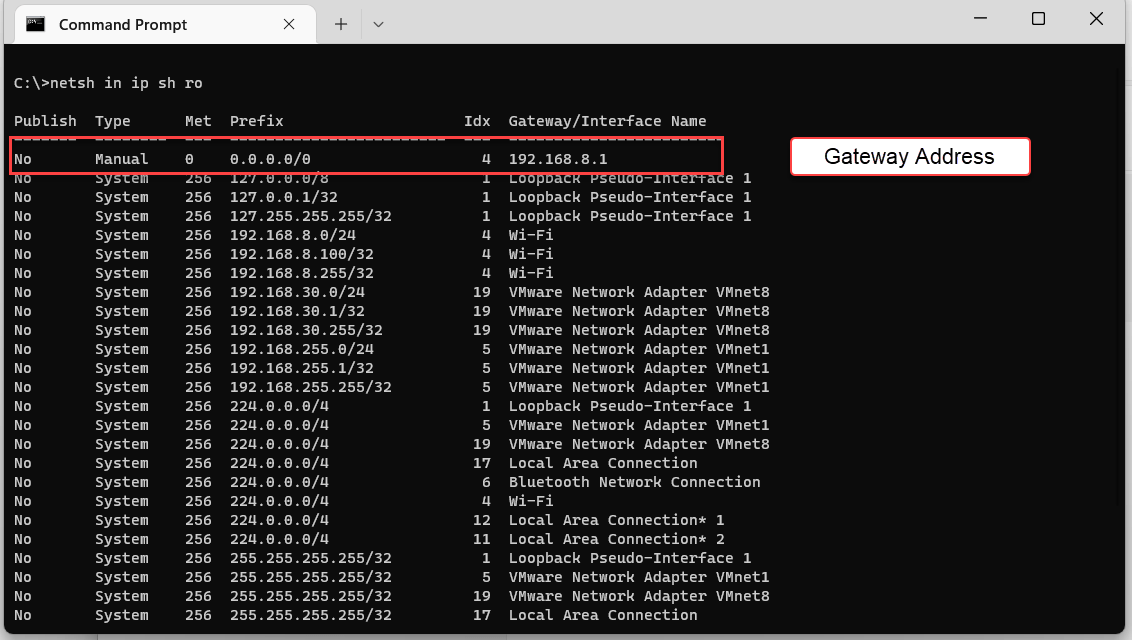 networking Windows IP route metric 0 Super User