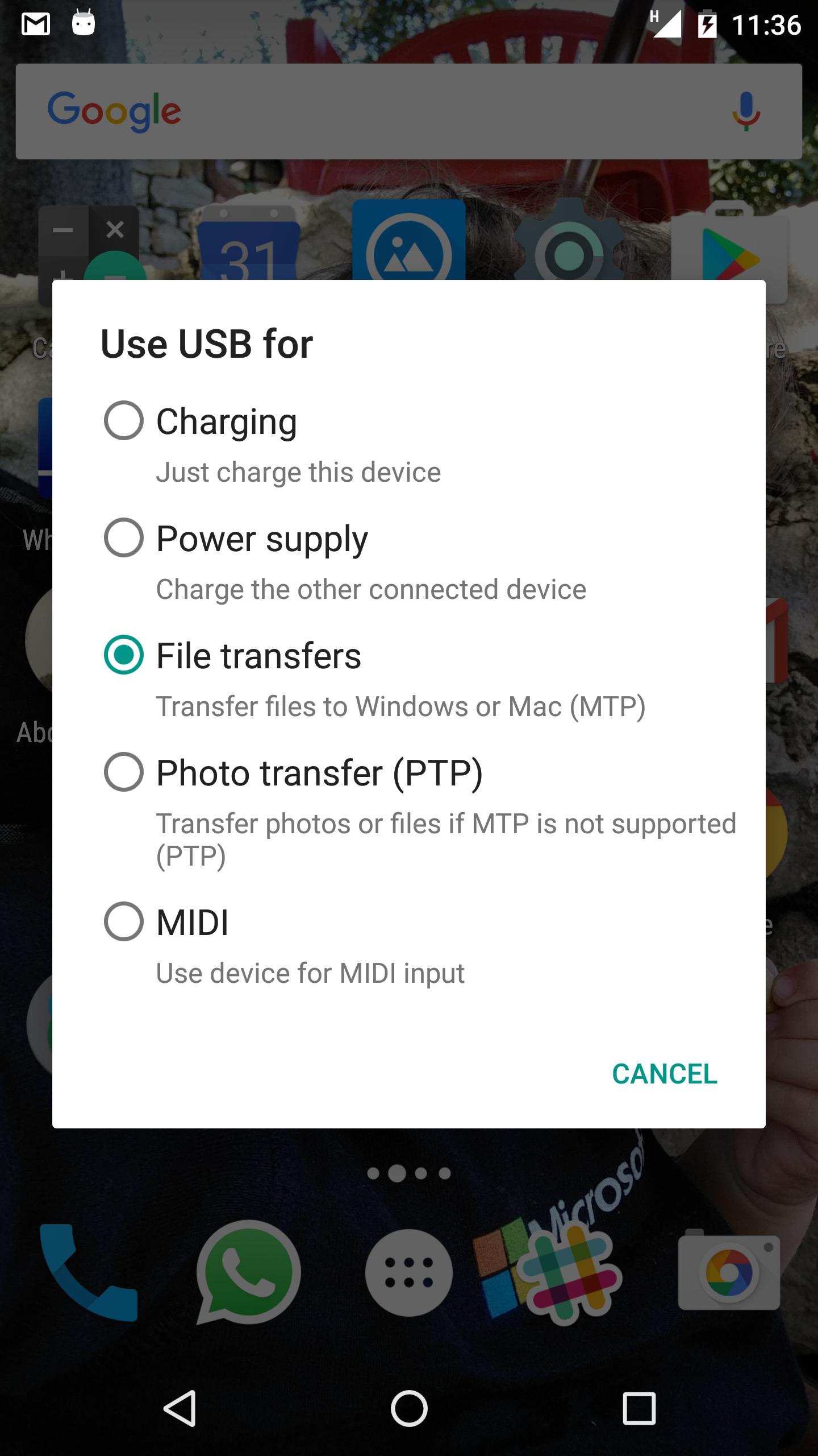 adb keep on getting "could not connect to device" on nexus 6p mac